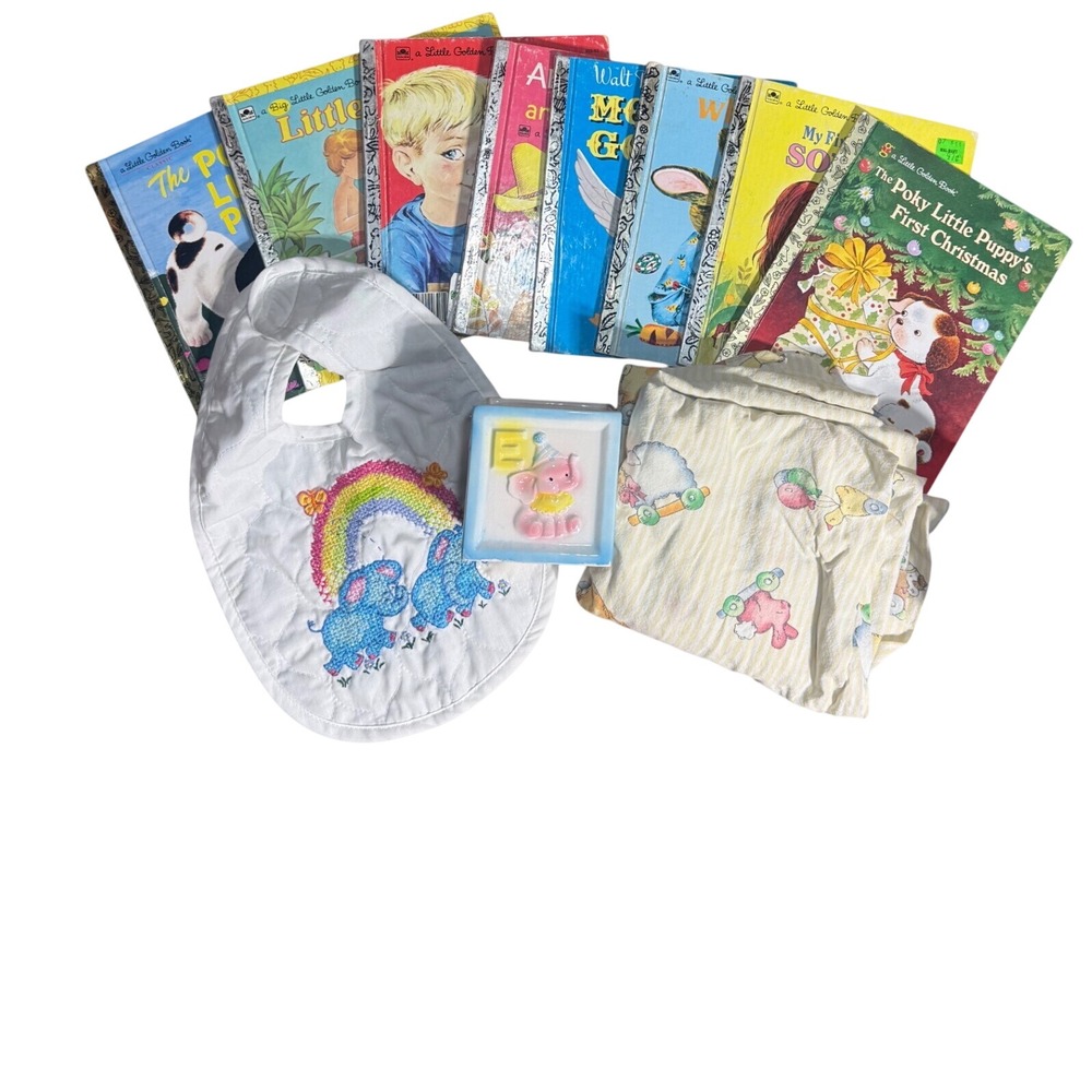 Little Golden Books Y2K Kidcore Nursery Bundle neutral unisex
